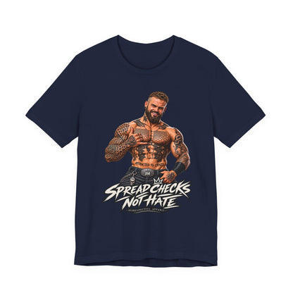 Spread Cheeks Not Hate — Tattooed Biker Graphic Tee