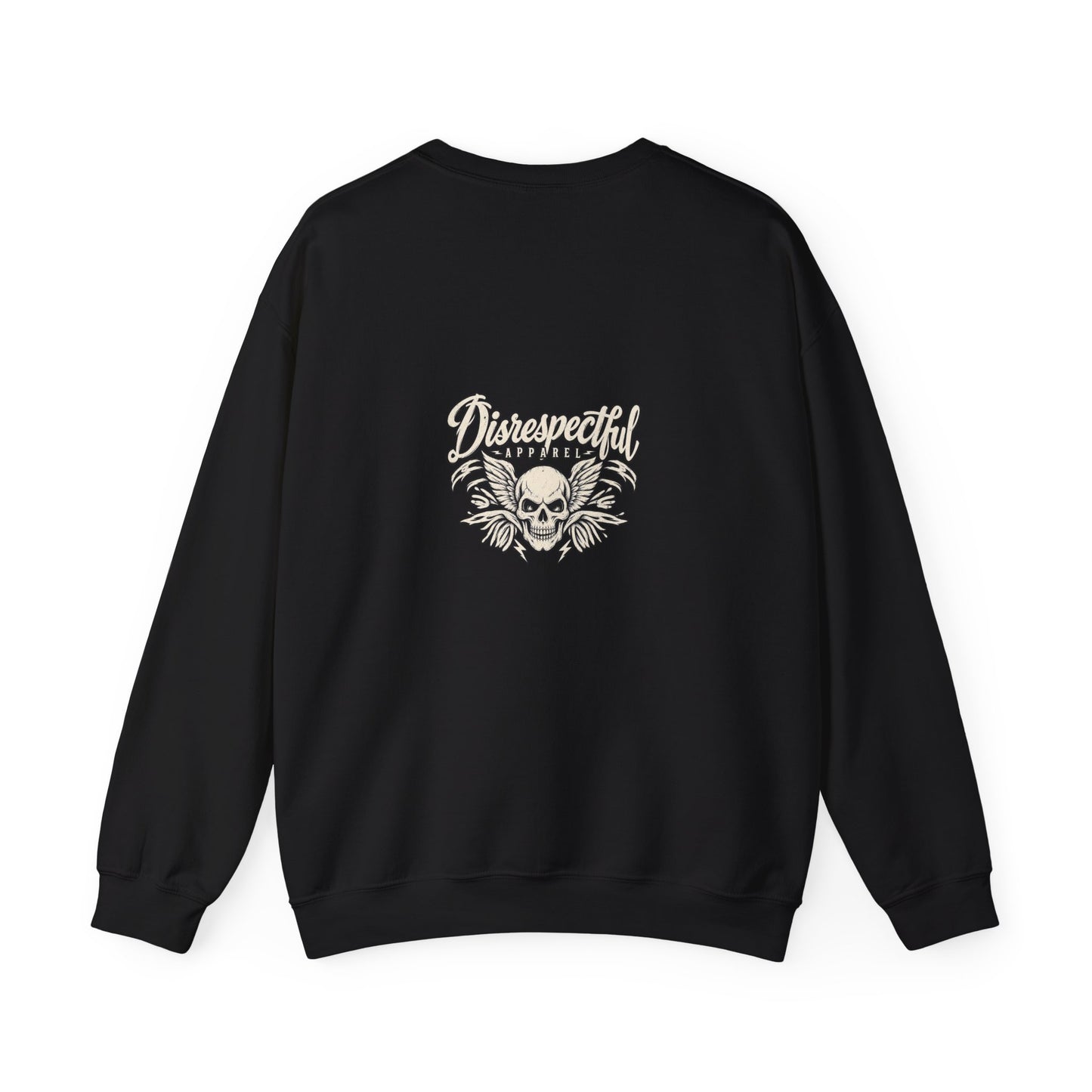 Vintage Winged Skull — Back-Print Graphic Crewneck