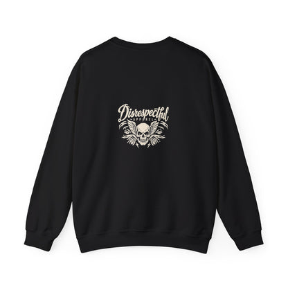Vintage Winged Skull — Back-Print Graphic Crewneck