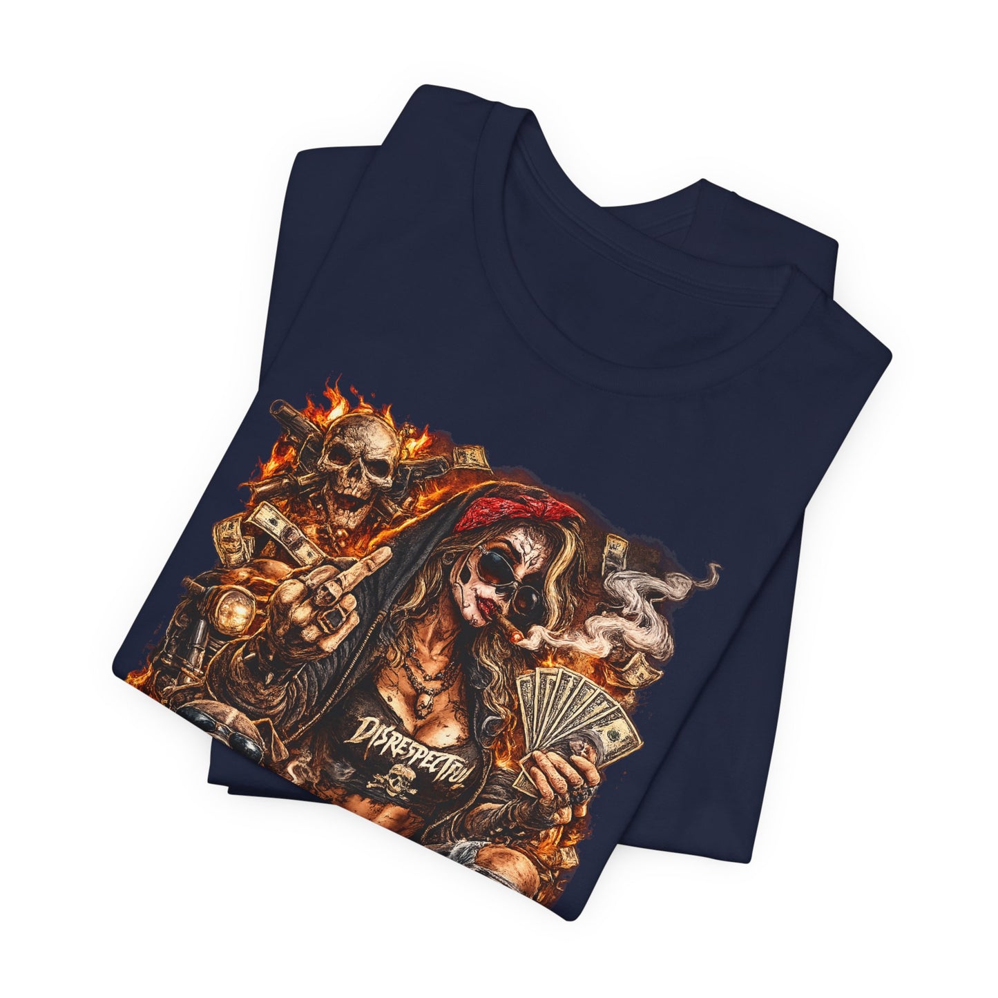 Skull Gambler Graphic Tee — Grim Reaper Poker Night T-Shirt