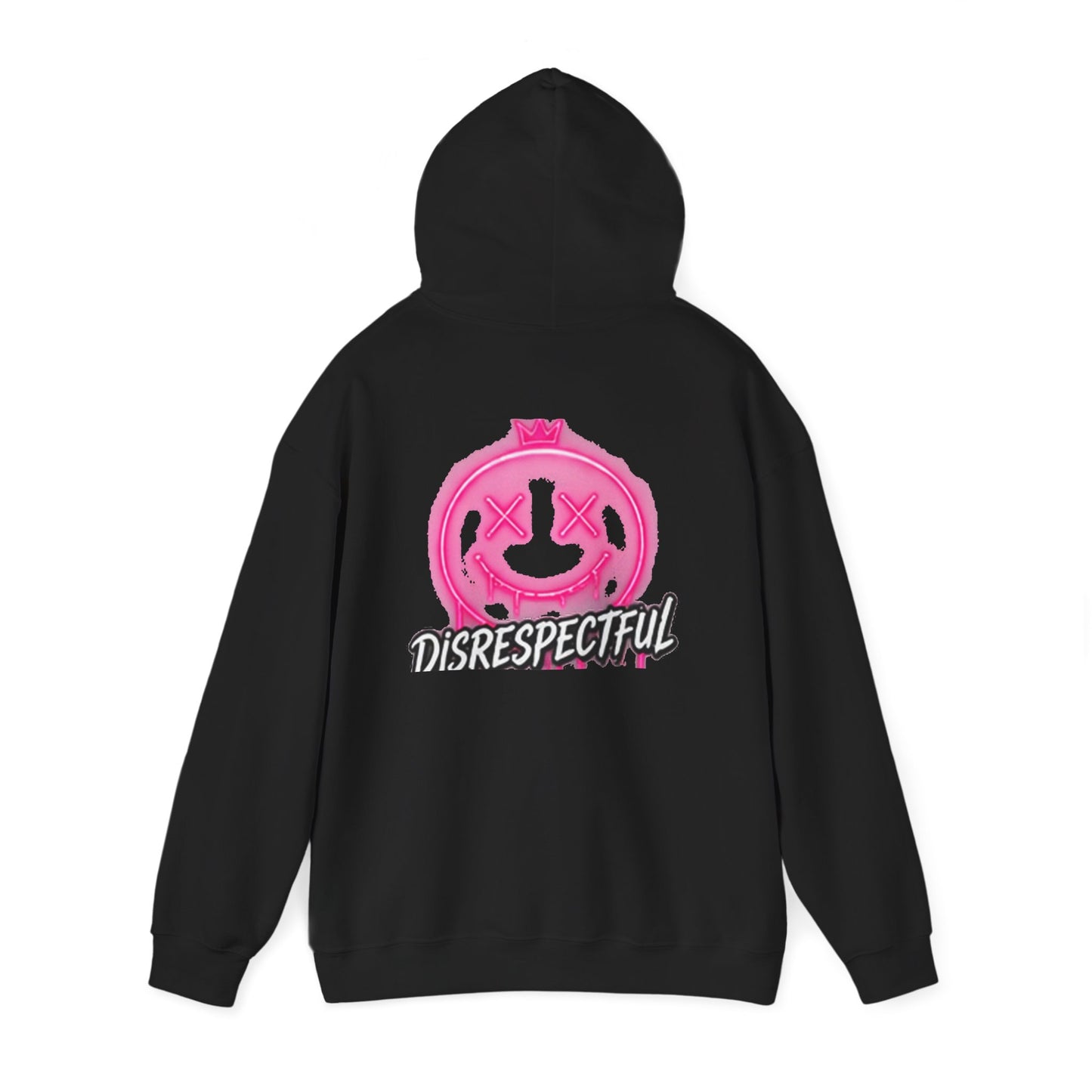 Pink Graffiti Smile — Back-Print Graphic Hoodie