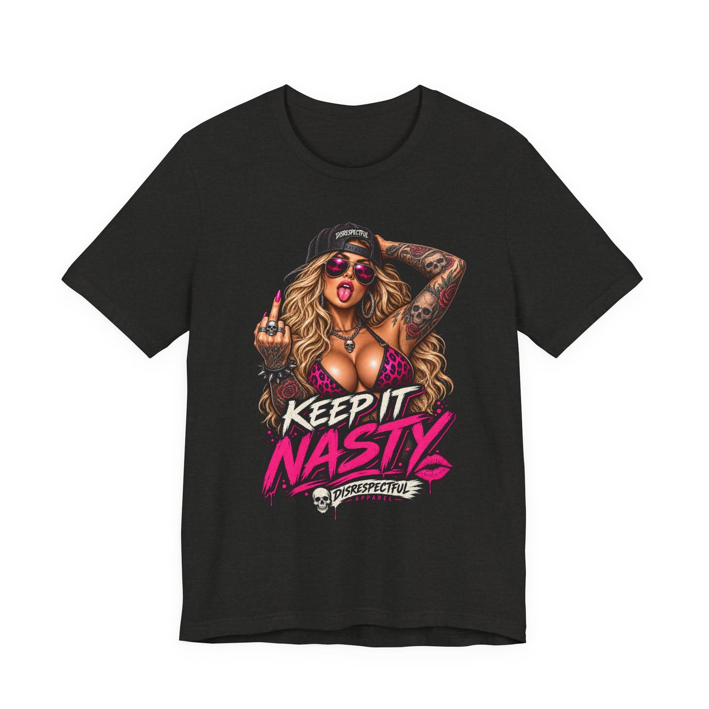 Keep It Nasty Graphic Tee — Edgy Pinup Streetwear Shirt