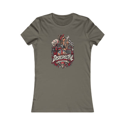 Disrespectful Apparel Pin-Up Racing — Women's Favorite Graphic Tee