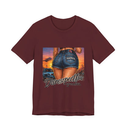 Sunset Denim — Retro Pin-Up Graphic Tee
