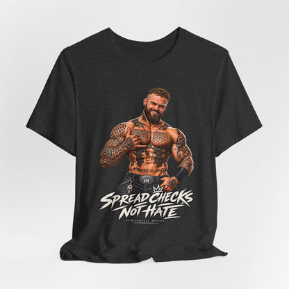 Spread Cheeks Not Hate — Tattooed Biker Graphic Tee