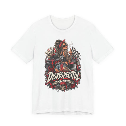 Disrespectful Apparel Pin-Up Racing Tee