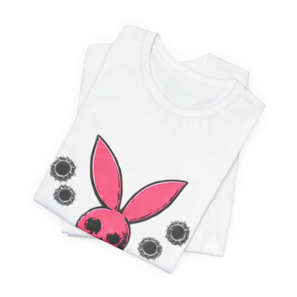 Skull Bunny Tee — Pink Graphic Tee