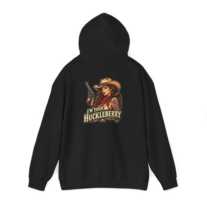 I’m Your Huckleberry — Cowgirl — Back-Print Graphic Hoodie