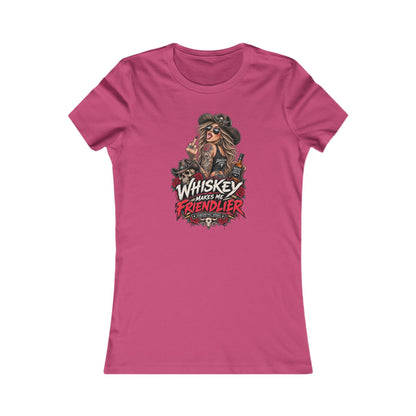 Whiskey Makes Me Friendlier — Women's Favorite Graphic Tee