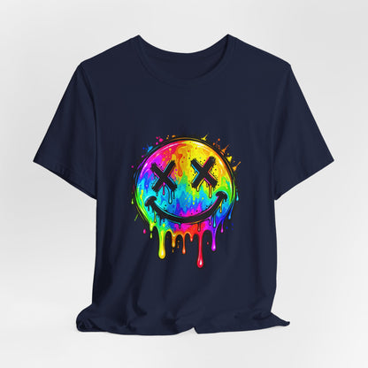 Rainbow Drip Smiley T-Shirt