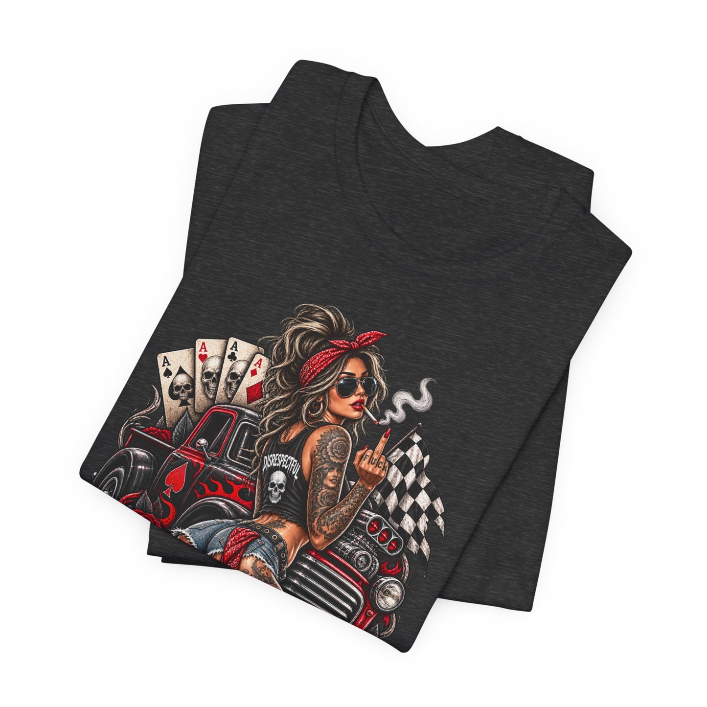 Disrespectful Apparel Pin-Up Racing Tee