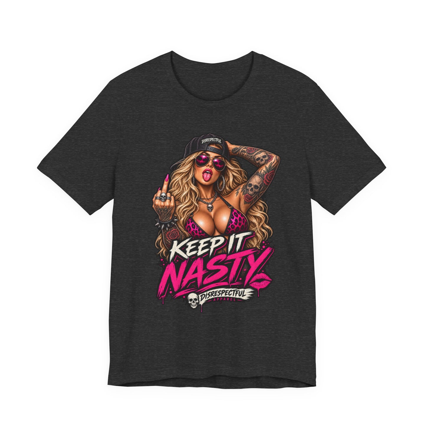 Keep It Nasty Graphic Tee — Edgy Pinup Streetwear Shirt