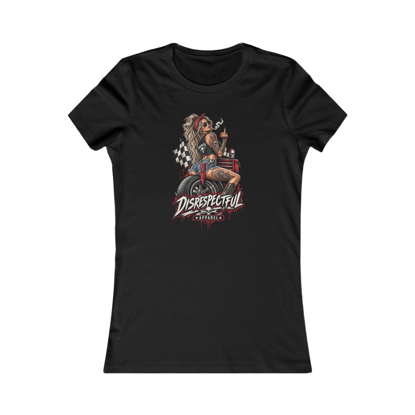 Disrespectful Apparel Biker Girl — Women's Favorite Graphic Tee