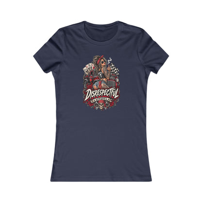 Disrespectful Apparel Pin-Up Racing — Women's Favorite Graphic Tee