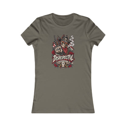 Disrespectful Apparel Skull Cowboy — Women's Favorite Graphic Tee