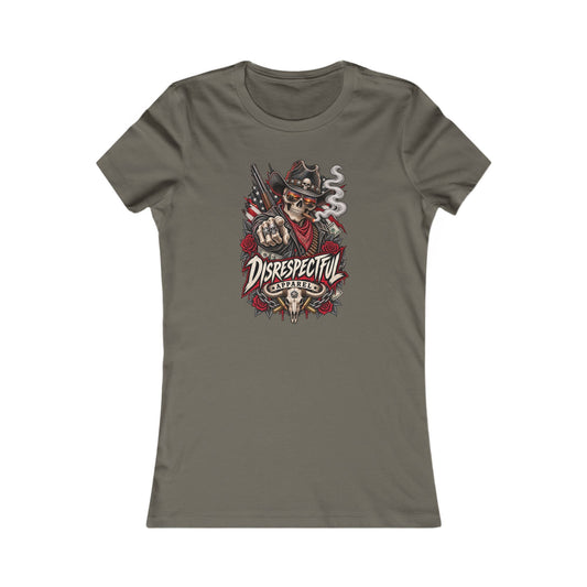Disrespectful Apparel Skull Cowboy — Women's Favorite Graphic Tee