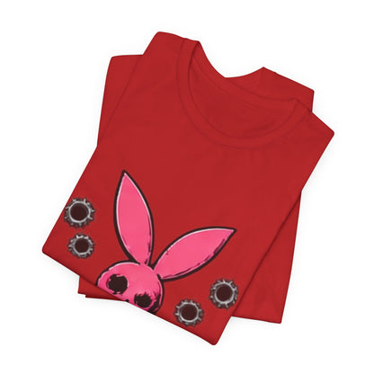 Skull Bunny Tee — Pink Graphic Tee