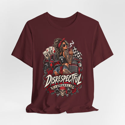 Disrespectful Apparel Pin-Up Racing Tee