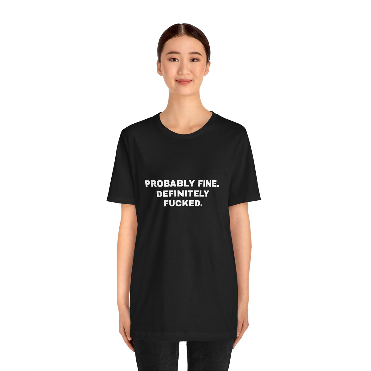 A Warning Label With Legs — Unisex Graphic Tee