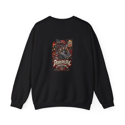 Disrespectful Trucker — Back-Print Graphic Crewneck
