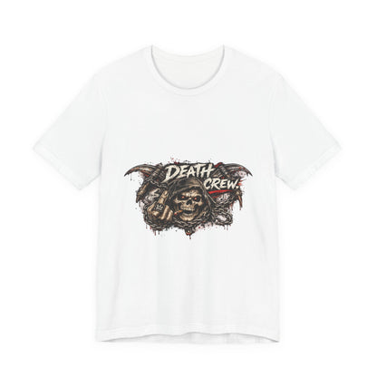 Death Crew Skull Graphic Tee — Vintage Biker Rock T-Shirt