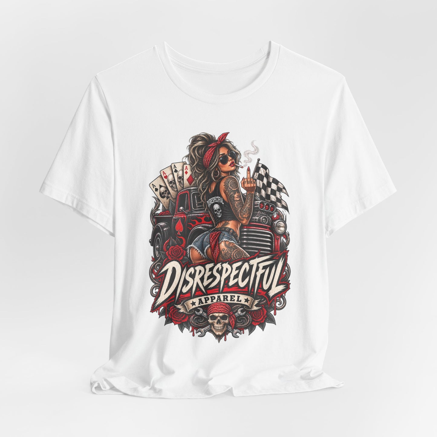 Disrespectful Apparel Pin-Up Racing Tee