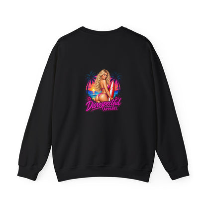Beach Babe — Back-Print Graphic Crewneck