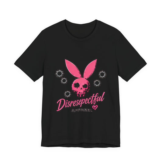 Skull Bunny Tee — Pink Graphic Tee