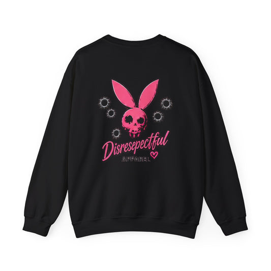 Skull Bunny — Back-Print Graphic Crewneck