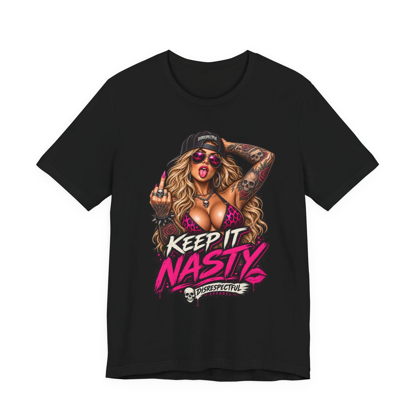 Keep It Nasty Graphic Tee — Edgy Pinup Streetwear Shirt